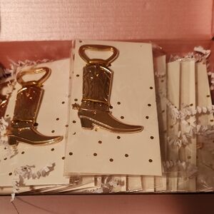 Gold Boot-Shaped Bottle Opener